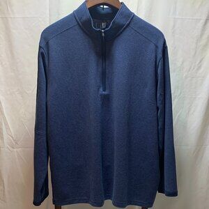 Adidas Mens Blue 1/4 Zip Sweatshirt Size 2XL NWT Golf Sports